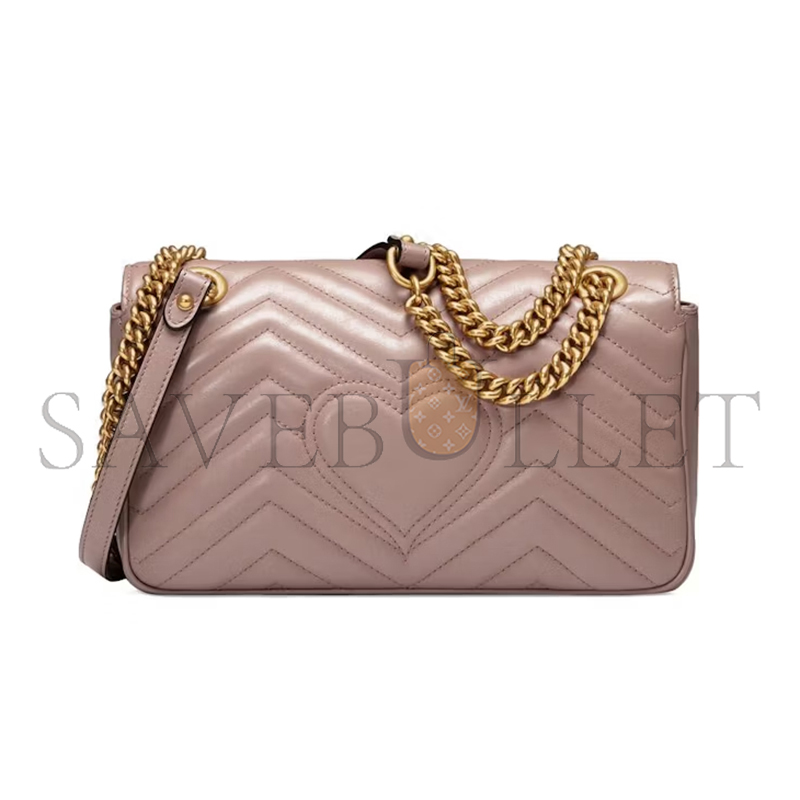 GUCCI GG MARMONT MATELASSÉ MEDIUM SHOULDER BAG 443497 (26*15*7cm)